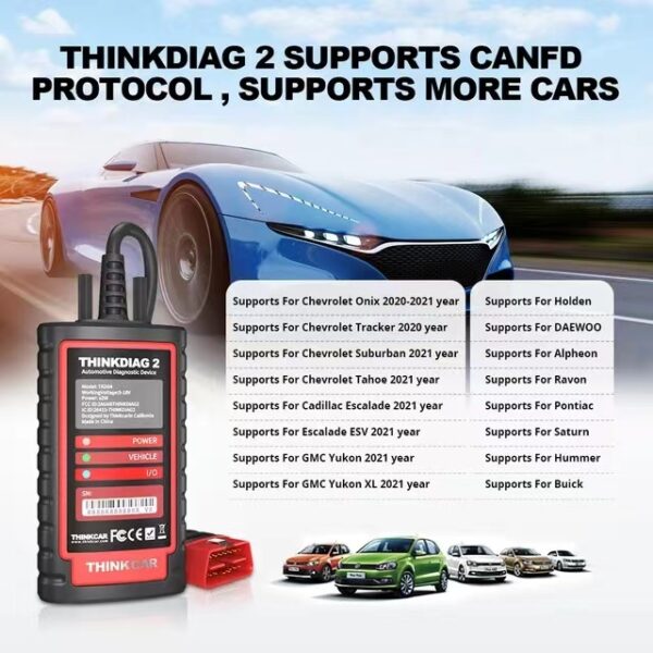 20240419102713 THINKCAR Thinkdiag 2 Support Diagzone XDiag Prodiag XPRO5 Software Support CAN FD Protocol All System Diagnostic PK DBScar 7 VII